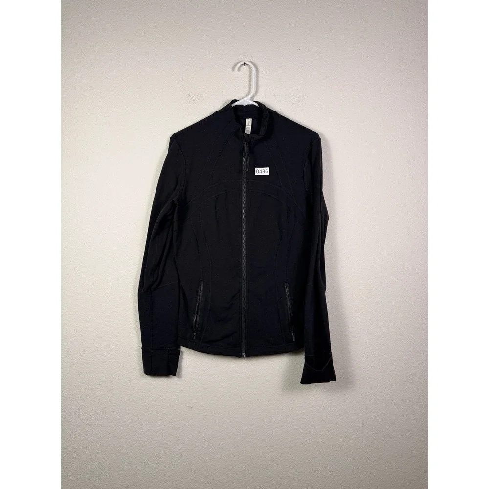 Lululemon Define Jacket Womens 12 Black Running Full Zip
